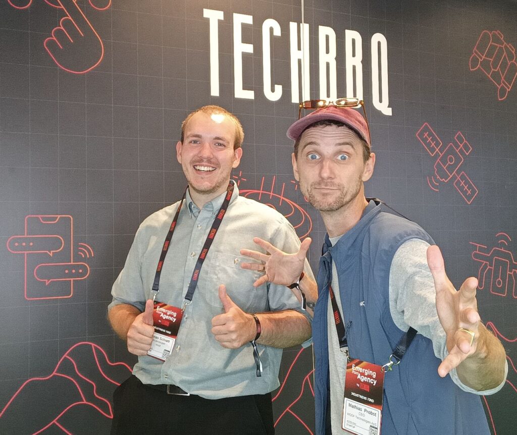 Jonas Schiøtt and Mathias Probst at TechBBQ 2026 in Copenhagen